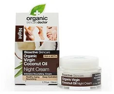 "Dr Organic Virgin Coconut Oil" naktinis kremas 50ml