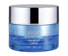 Drėkinamasis veido odos kremas Terrazen Aqua Recharge 24H Moist Kreminis, ypač tinka sausai veido odai, 50 ml