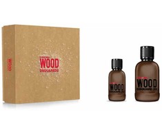 Dsquared2 Original Wood Eau De Parfum purškiklis, 100 ml, 2 vnt. rinkinys