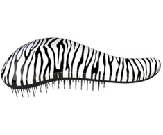 Dtangler plaukų šepetys su Zebra Baltas rankena