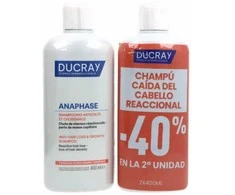 Ducray Anaphase Anti-Hair Loss Šampūnas šampūnas nuo plaukų slinkimo, 2 x 400 ml