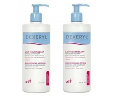 Dexeryl Duo maitininantis Lotion maitinamasis kūno losjonas, 2 x 500 ml