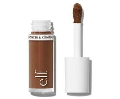 Elf Cosmetics Camo Liquid Bronzer &amp; Contour skystas bronzantas-kontūravimo priemonė, atspalvis: 8 Deep, 4 ml
