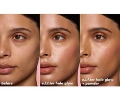 Elf Cosmetics Elf Halo Glow Powder Filter Foundation presuota pudra, atspalvis: Medium Warm, 10 g
