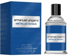 Emanuel Ungaro Metallic Acqua EDT tualetinis vanduo vyrams, 50 ml