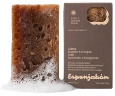 Esponjabon Coffee Sebum-Regulating Soap &amp; Sponge 2-In-1, 120 g