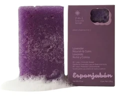 Esponjabon Lavander maitininantis Soap &amp; Sponge 2-In-1 For Face &amp; Body, 120 g