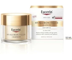 Eucerin Hyaluron-Filler + Elasticity Day Kreminis SPF 15 dieninis kremas, 50 ml