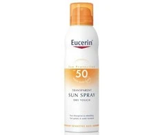 Eucerin Skaidrus purškiamas įdegis Dry Touch SPF 50,200 ml