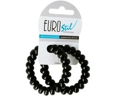 Eurostil Negro Negro Gomas En Espiral Grande 55cm Pack 1un