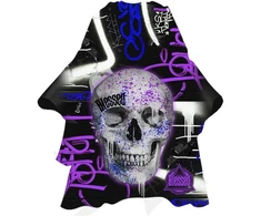 Eurostil Violetinė Skull Capa Con Cuello De Neopreno 1un