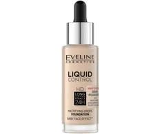 Eveline Cosmetics LIQUID CONTROL HD 002 Minkštas Porcelianas, 32 ml