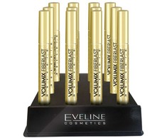 Eveline Cosmetics Volumix Fiberlast Blakstienų tušas Juodas