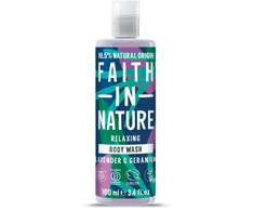 Faith In Nature Lavender &amp; Geranium Relaxing Kūno prausiklis, 100 ml
