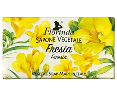 Florinda Freesia Vegan &amp; Cruelty-Free valomasis ir minkštinantis muilas su gėlių kvapu kūnui ir rankoms, 100 g