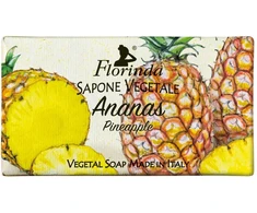 Florinda Pineapple Vegan Cleansing &amp; Softening Fruity Scented Soap Bar Body, 100 g