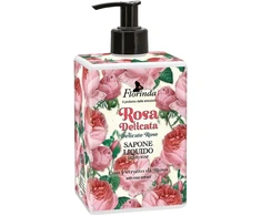Florinda Rosa Delicata valomasis ir minkštinantis skystas muilas rankoms, veidui ir kūnui, 500 ml