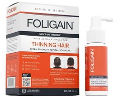 Foligain Trigubo poveikio serumas nuo plaukų slinkimo (formulė plonėjantiems plaukams) 59 ml