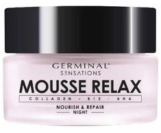 Germinal Sensations Mousse Relax Night naktinis veido kremas, 50 ml
