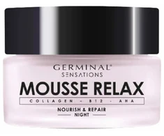 Germinal Sensations Mousse Relax Night naktinis veido kremas, 50 ml
