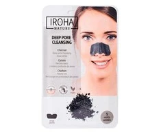 Giliai valančios nosies juostelės Iroha Nature Deeep Pore Cleansing Nose Strips SIN0, su anglimi, 5 vnt
