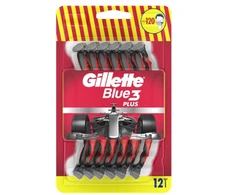 Gillette Disposable razors for men Blue3 Raudona 12 pcs
