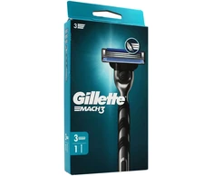 Gillette Mach3 Razor + Spare Blades, 3 vnt.