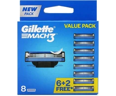Gillette Mach3 Replacement Heads, 8 vnt.