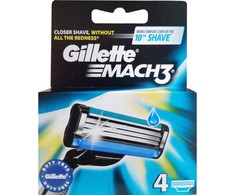 Gillette Mach3 Spare Heads pakaitinės galvutės skustuvui, 4 vnt.