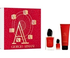 Giorgio Armani Si Passione rinkinys moterims (EDP, 100 ml + EDP, 15 ml + kūno losjonas, 75 ml)