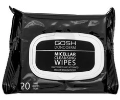 Gosh Donoderm makiažo valiklis Wipes, 20 vnt.