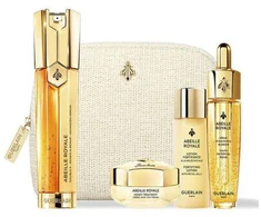Guerlain Abeille Royale Serum Doble R, 50 ml Locion Reafirmante, 40 ml Crema De Dia, 15 mlaceite, 15 mlpouch