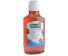 Gum Junior braškių skonio burnos skalavimo skystis nuo 6 metų 300ml