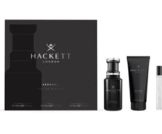 Hackett London Hackett Bespoke Giftset rinkinys vyrams (EDP, 100 ml + EDP, 10 ml + dušo želė, 100 ml)