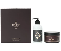 Hadat Cosmetics Inner Silk Kit Plaukų atokvėpis (šampūnas, 250 ml + plaukų kaukė, 300 ml)