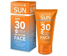 Helenvita Sun UVA &amp; UVB Protection Before Sun Exposure Kreminis For Face SPF 30, 50 ml