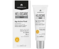Senėjimą lėtinančio poveikio fluidas nuo saulės Heliocare 360° Age Active Fluid SPF50, 50 ml