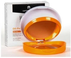 Heliocare 360º Compact Oil-free Spf50 rusvai gelsvas kompaktinis kremas nuo saulės 10g