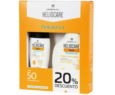 „Heliocare Pediatrics“ atopicinis losjonas nuo saulės, purškiklis SPF50, 250 ml, 2 dalių rinkinys