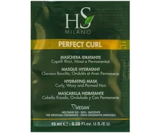 HS Milano Perfect Curl plaukų kaukė, 15 ml