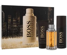 HUGO BOSS Boss The Scent EDT rinkinys vyrams (EDT,100 ml + dezodorantas, 150 ml + dušo želė, 100 ml)