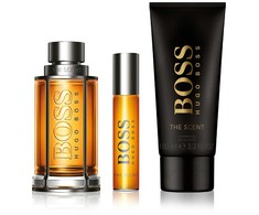 HUGO BOSS BOSS The Scent rinkinys vyrams (EDT, 100 ml + EDT, 10 ml + dušo želė, 100 ml)