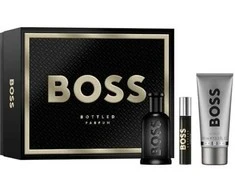 Hugo Boss BOSS Bottled Parfum Giftset rinkinys vyrams (PP kvepalai, 100 ml + PP kvepalai, 10 ml + dušo želė, 100 ml)