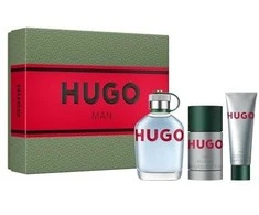 Hugo Boss HUGO Man rinkinys vyrams (EDT, 125 ml + dezodorantas, 75 ml + dušo gelis, 50 ml)