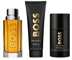 HUGO BOSS Boss The Scent rinkinys vyrams (EDT, 100 ml + dušo želė, 100 ml + dezodorantas, 75 ml)