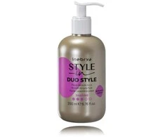 Inebrya Style-In Duo Style Straight &amp; Skirtas garbanotiems plaukams Fluid universalus formavimo fluidas plaukams, 200 ml