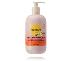 Inebrya Sun Care 2 In 1 Conditioning Kaukė drėkinanti kaukė plaukams po saulės poveikio, 300 ml