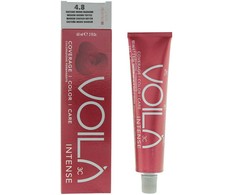 Intercosmo Voilà 3C Intense Aqua Permanent Hair Dye 4.8 Medium Brown Toffee, 60 ml