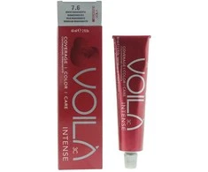 Intercosmo Voilà 3C Intense Permanent Hair Dye 7.6 Renaissance Raudona, 60 ml