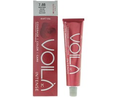 Intercosmo Voilà 3C Intense Permanent Hair Dye 7.66 Fire Raudona, 60 ml
